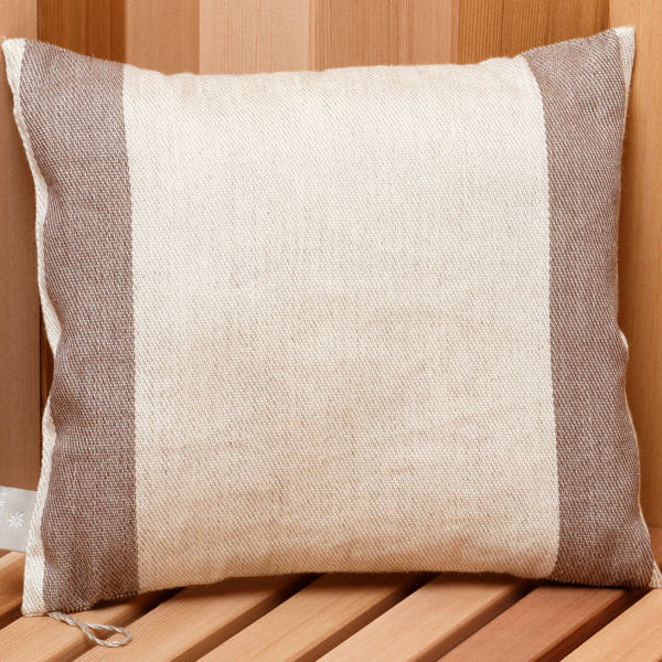 Pillow with Brown Stripe