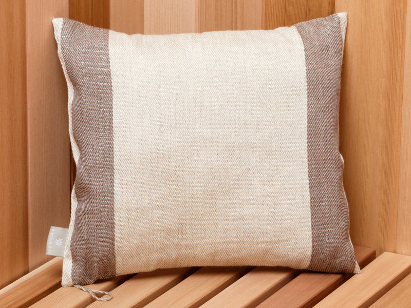 Pillow with Brown Stripe
