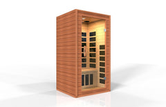 Golden Designs Low EMF 2-Person Dynamic "Avila" FAR Infrared Sauna with Hemlock Wood | Model: DYN-6103-01 - DYN-6103-01
