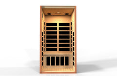 Golden Designs Low EMF 2-Person Dynamic "Avila" FAR Infrared Sauna with Hemlock Wood | Model: DYN-6103-01 - DYN-6103-01