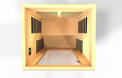 Golden Designs Low EMF 2-Person Dynamic "Avila" FAR Infrared Sauna with Hemlock Wood | Model: DYN-6103-01 - DYN-6103-01