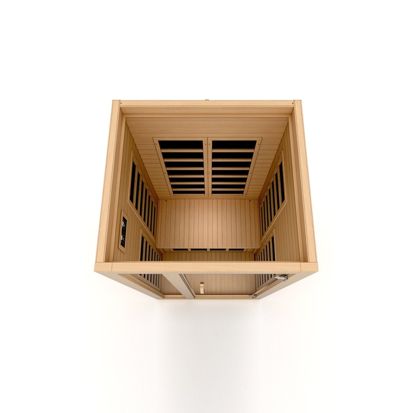 Golden Designs Low EMF 1-Person Dynamic "Gracia" Infrared Sauna with Hemlock Wood | Model: DYN-6119-01 Elite