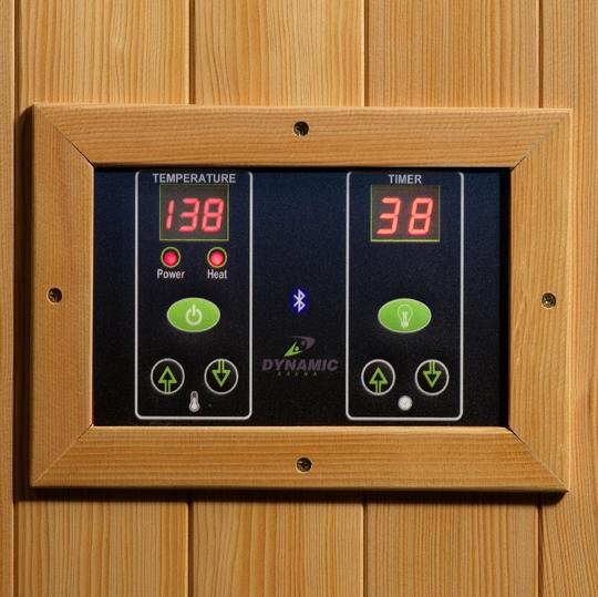 Golden Designs Low EMF 1-Person Dynamic "Gracia" Infrared Sauna with Hemlock Wood | Model: DYN-6119-01 Elite