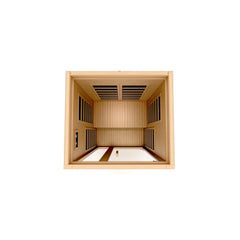 Golden Designs Low EMF 1-Person Dynamic "Gracia" Infrared Sauna with Hemlock Wood | Model: DYN-6119-01 Elite