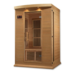 Golden Design Low EMF 2-Person Maxxus FAR Infrared Sauna with Hemlock Wood | Model: MX-K206-01 - MX-K206-01