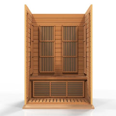 Golden Design Low EMF 2-Person Maxxus FAR Infrared Sauna with Hemlock Wood | Model: MX-K206-01 - MX-K206-01