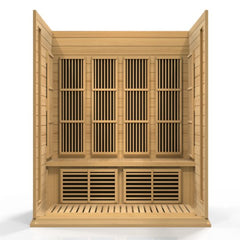 Golden Design Low EMF 4-Person Maxxus FAR Infrared Sauna with Hemlock Wood | Model: MX-K406-01 - MX-K406-01